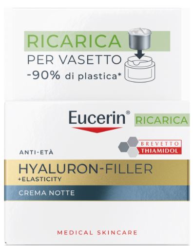 EUCERIN HYALURON FILLER+ ELASTICITY CREMA NOTTE REFILL 50 ML - Gruppofarmastore.it