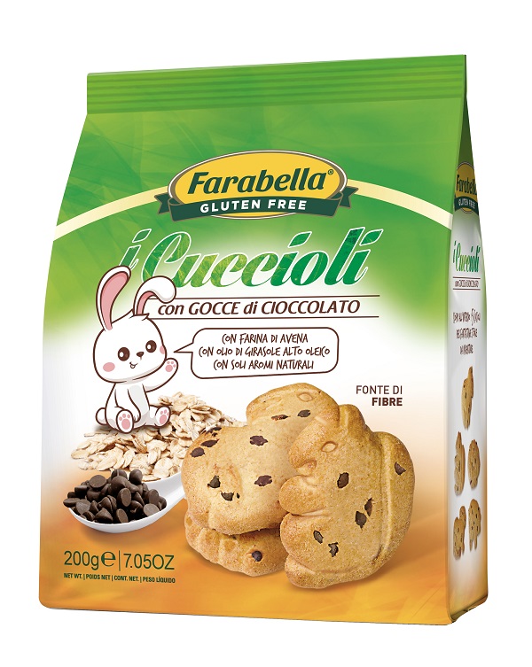 FARABELLA GLUTEN FREE I CUCCIOLI CON GOCCE DI CIOCCOLATO PROMO 200 G - Gruppofarmastore.it