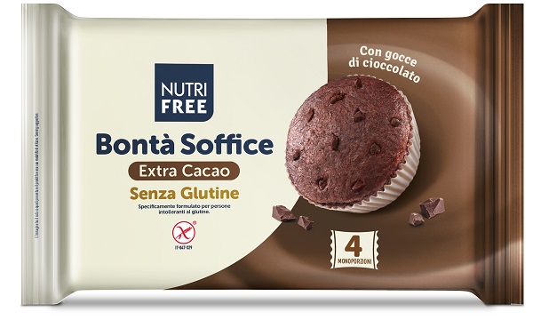NUTRIFREE BONTA' SOFFICE EXTRA CACAO 140 G SENZA GLUTINE - Gruppofarmastore.it