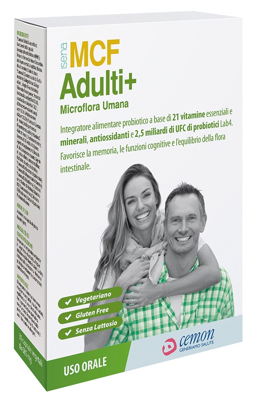 MCF ADULTI+ 30 CAPSULE VEGETALI 685 MG SENZA GLUTINE SENZA LATTOSIO - Gruppofarmastore.it